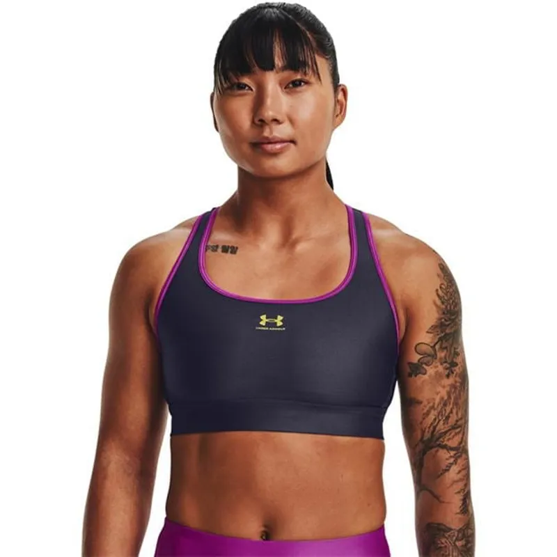 Under Armour Women's Bra Mid Padless Steel-1